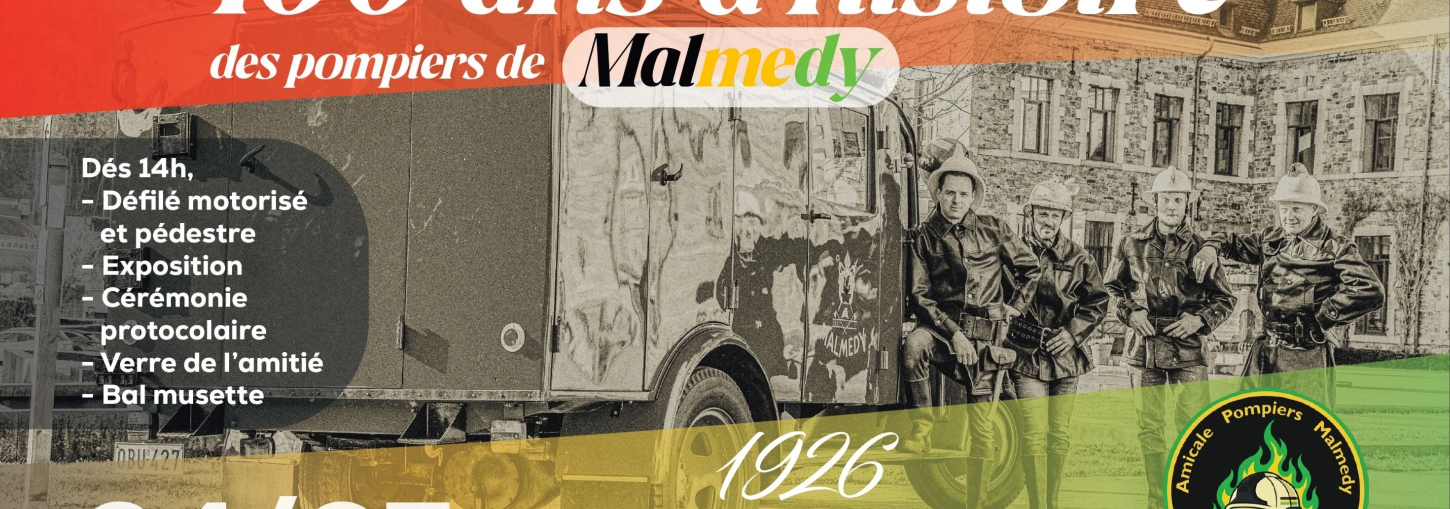 100 ans des pompiers de Malmedy - 04 juillet 2026